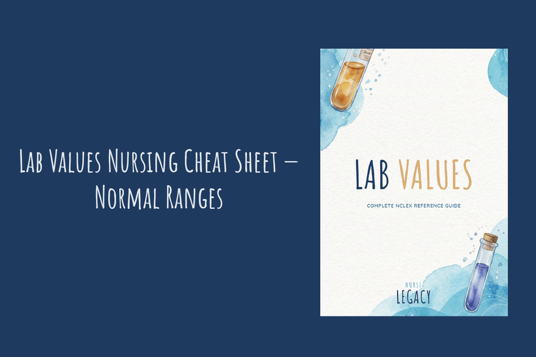 Lab Values Nursing Cheat Sheet