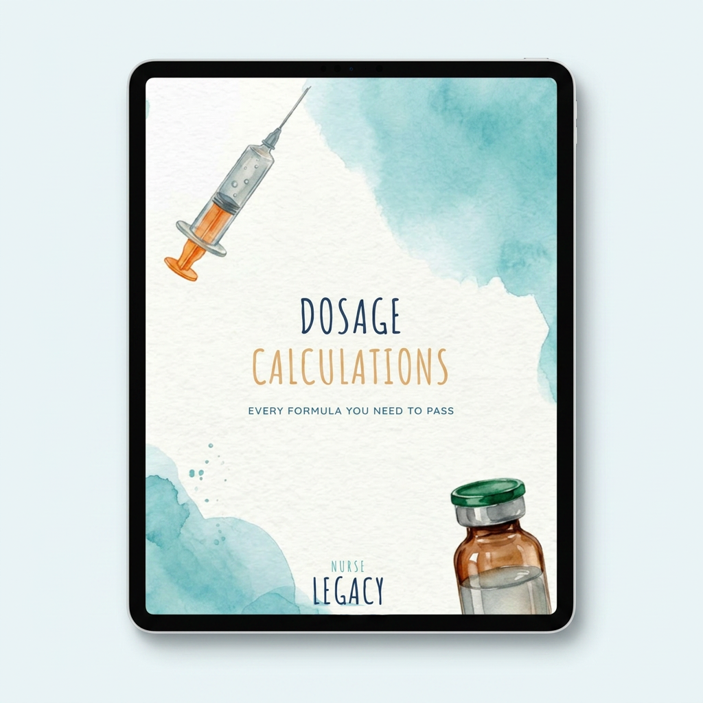 Dosage Calculations nursing study guide PDFbcover by NurseLegacy