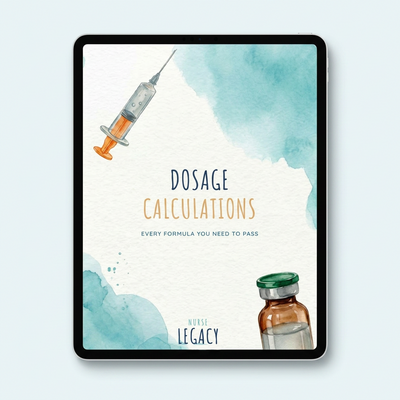 Dosage Calculations Nursing Study Guide — Drug Math PDF | NurseLegacy
