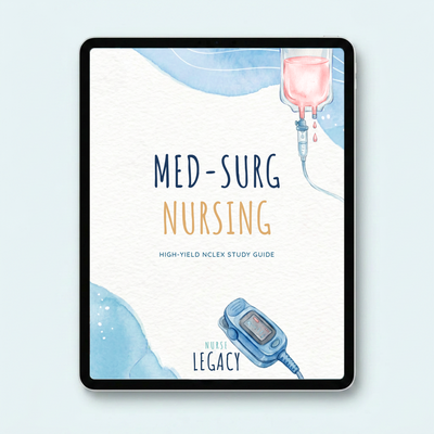 Med-Surg Nursing Study Guide — NCLEX Medical Surgical | NurseLegacy