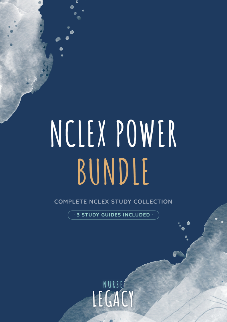 NCLEX Power Bundle — 3 nursing study guide PDFs including Lab Values, Pharmacology, and NCLEX-RN Prep
